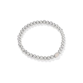 Kendra Scott Womens Mini Elaina Stretch Bracelet Silver Iridescent Drusy One Size One Size