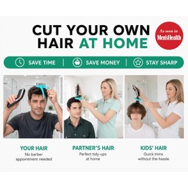 Agarre y recorte. Corta tu propio cabello en casa. - Herramienta de corte automático para usar con cortapelos Cortes de pelo DIY con más control para recortar y peinar.