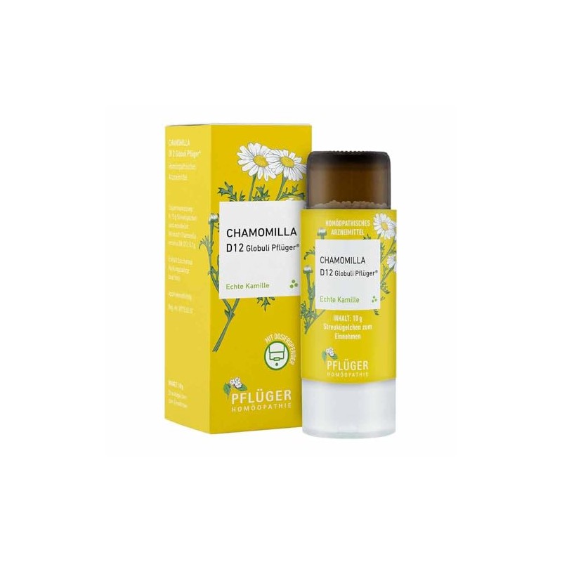 Chamomilla D 12 Globules Pflüger Globulis Dispenser 10 g