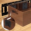 (4 Pack) E-Track Double Buckle Connector, Bolt-on Steel Trailer E