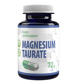 Magnesium Taurate 2000 mg per Serving, 120 Vegan Capsules, Laboratory Tested, High Dosage, Non-GMO & Gluten Free