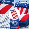 Fabric-Covered Inflatable Pool Float for Adults – Oversized Patriotic Lounger