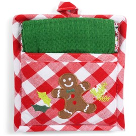 Gingerbread Man Potholder Gift Set