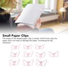 100 Pcs Shaped Paper Clips Pink Butterflies Shape Metal Cute