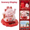 Sunicon Solar Powered Lucky Cat, ABS Solar Powered Light Induction
