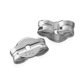 NKlaus 1 pair 925 silver 5.5 mm mating studs for silver stud earrings, ear stoppers, pousettes, ear nut, butterfly clasp, hole: 1 mm, 2061, Sterling Silver