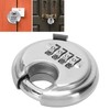 4 Digit Combination Disc Padlock with Hardened Steel Shackle Lock