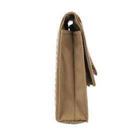 KRYDEX Tactical Helmet Counterweight Pouch with Elastic Flashlight Chemlight Battery Holder for OPS Fast BJ PJ MH Type Helmets (Coyete Brown)