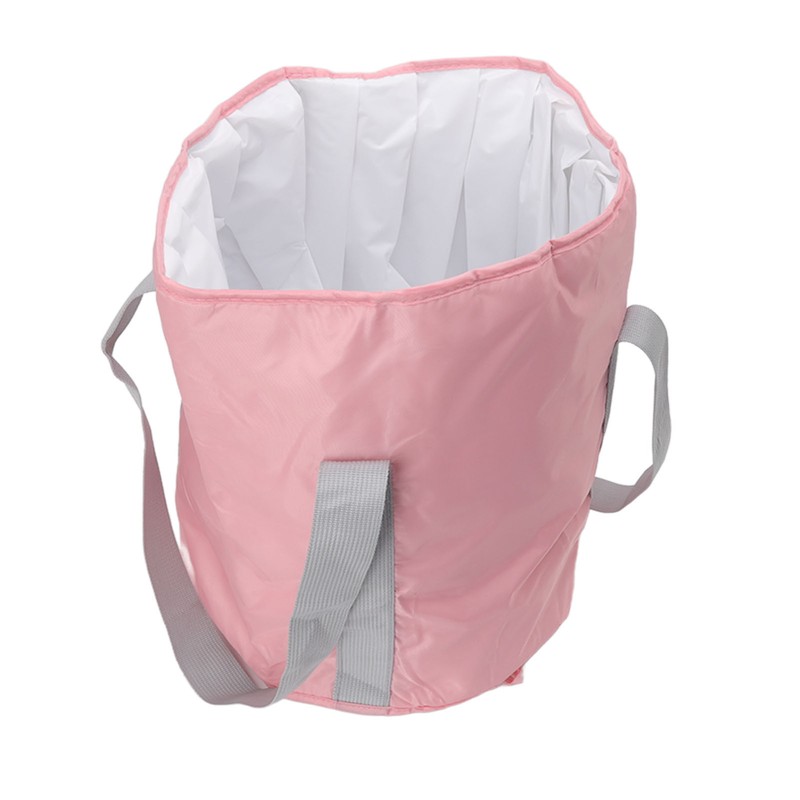 Foldable Foot Tub Polyester Double Layer Collapsible Camping Bucket with