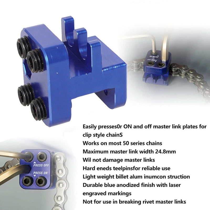 Master Link Press Tool for 520 525 530 Sideplate Aluminium
