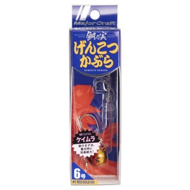 Major Craft TM-GK Tairaba Sea Bream Nomi Genkotsu Cabra, No. 6, Red Gold, 0.8 oz (24 g), 1 Lure