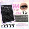 Kit De Extensiones De Pestañas De Alta Capacidad,972 Pcs