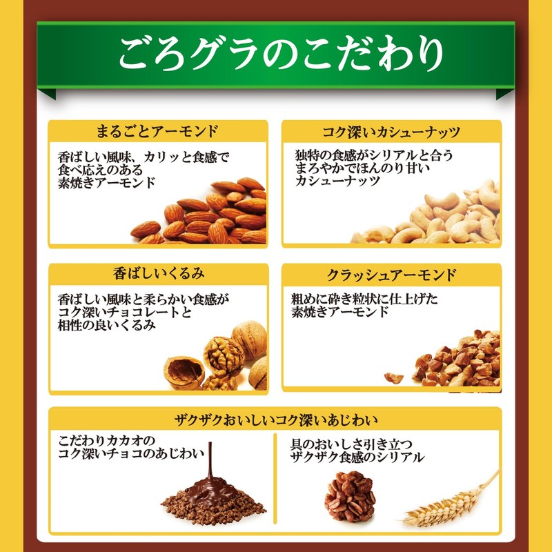 GoroGura Nissin Cisco Chocolate Nuts, 11.6 oz (320 g)