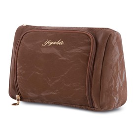 YIYIDSTO Cosmetic Bag Travel Makeup Bag Large Capacity Small Travel Zipper Pouch Makeup Organizer Bag for Women, Brown-1 Pack, Travel Makeup Bag Cosmetic Bag