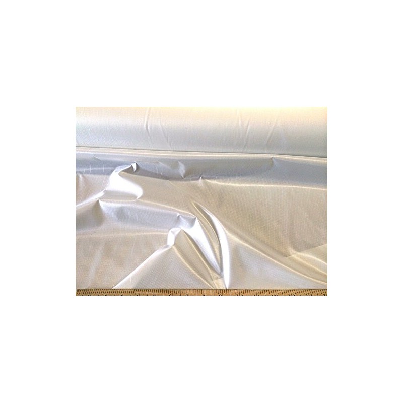 Ripstop Rip Stop Fabric Nylon Water Resistant White RS01