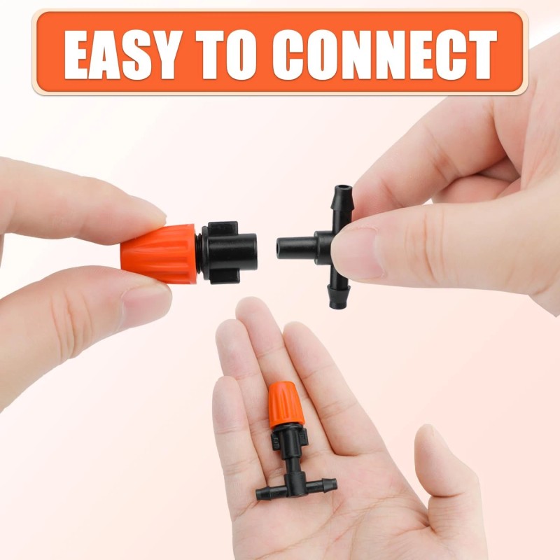 Sumalon 80PCS Adjustable Micro Spray Drip Irrigation Drippers
