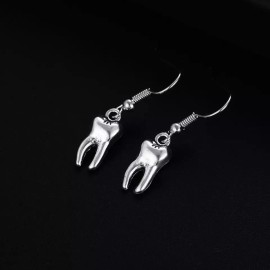 Unbranded Silver Teeth, Tooth, Dentist, Dental Hygentist, Funny Earrings, New