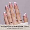 MelodySusie Short Square French Nails Tips - 160Pcs 16 Sizes