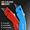 REXBETI 12 Pack Utility Knife Retractable Box Cutter, 4 Color