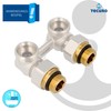 tecuro Transition Nipple for Tap Block 1/2 Inch Self-Sealing x