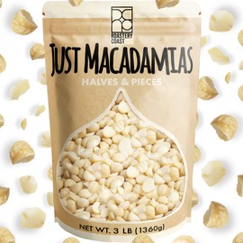 Roastery Coast - Daily Nuts | Just Raw Macadamia Nuts Unsalted | Bulk Nuts |Snack nuts | Healthy Nuts | Gluten free | Macadamia nut butter | Non GMO | Nut snacks | Unsalted Nuts | Keto snack mix