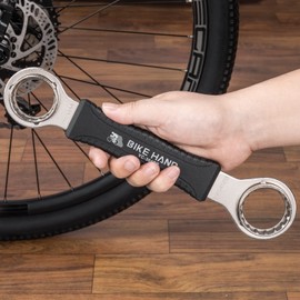 BIKE HAND 4 in 1 Bicycle Bottom Bracket Removal Crank Tool for Shimano Hollowtech II,Shimano BBR60,Shimano BB9000,FSA Megaevo, Truvativ GXP, External BB