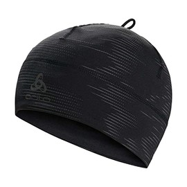 Odlo Polyknit Warm Eco Print Unisex Hat Black Reflective