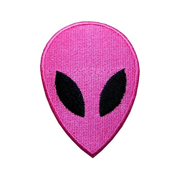 Pink Alien Patch Iron on Patch Embroidered Iron on Hat