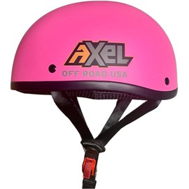 AXEL OFF ROAD Adult Trail DOT Helmet - Strong, Comfortable, and Stylish Off-Road Protection with Low Profile Style. (2X-Large, Pink)