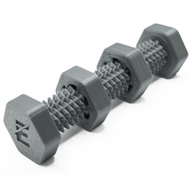 Exceed Designs SPINFINITY Bi-Directional Bolt Fidget Spinner Toy (Made in USA) with Real Metal Ball Bearings for ADHD, Stress Relief, EDC - Premium Desk Gadget Toy (Full Size, Cement Grey)