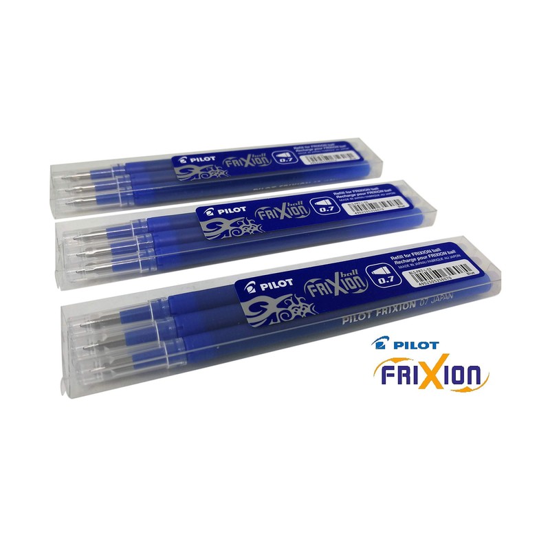Pilot Frixion erasable pens refill, 9 refill bundle Blue color