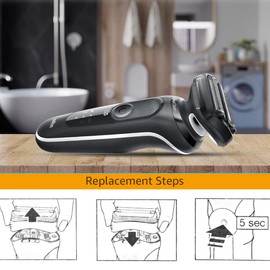 VYIBPDY 53B shaving blade for Braun Series 5/6, replacement blades razor head for Braun razor men 5764 5018s 5020s 5035s 5049s 5050cs 6075cc 6020s