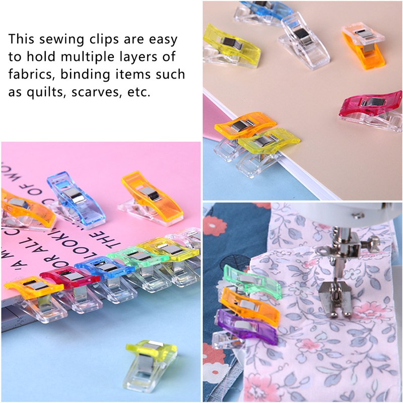 100Pcs Sewing Clip Quilting Clamp Kit PatchWork Embroidery Binding Supplies