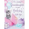 Birthday Card Granddaughter - 9 x 6 inches - Regal