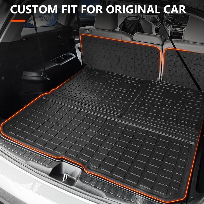 powoq 8Seat Cargo Mat Compatible with 2016-2022 Honda Pilot Trunk