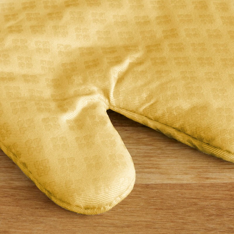 KitchenAid Asteroid Oven Mitt 2-Pack Set, Buttercup Yellow, 7"x12.5"