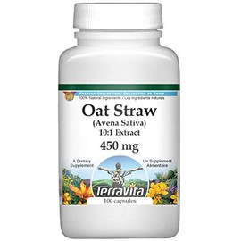 Extra Strength Oat Straw (Avena Sativa) 10:1 Extract - 450 mg (100 Capsules, ZIN: 514079)