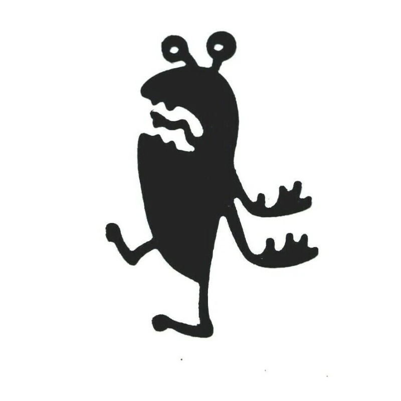 Silhouette 9 SILLY! LITTLE MONSTER'S "LIL MONSTER" SILHOUETTE DIE CUT/