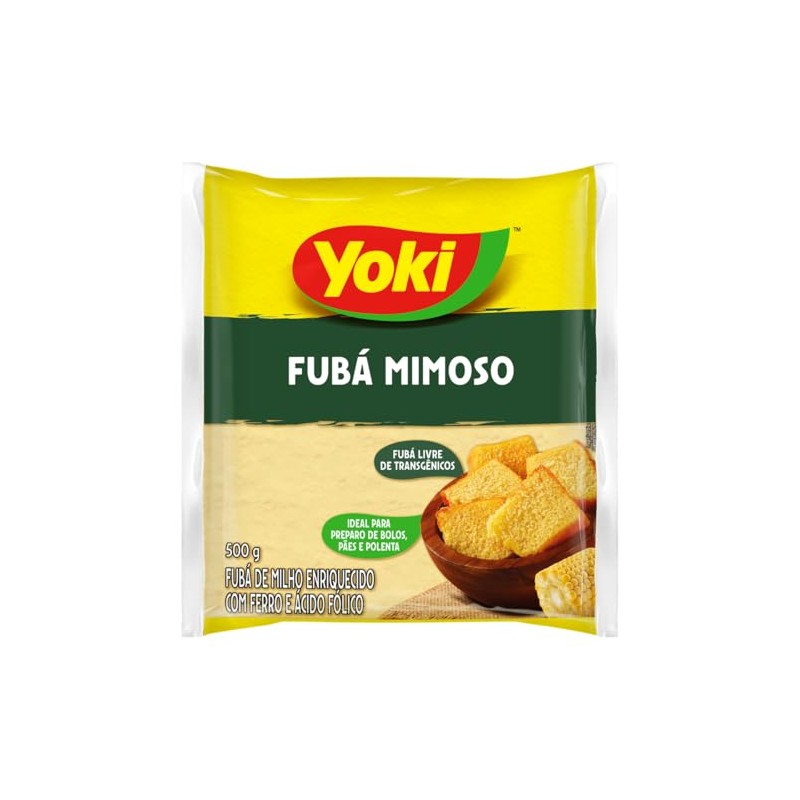 Yoki Fine Cornmeal, Fubá Mimoso Yoki, 17.6 Oz