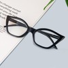 Kodilin Lesebrille für Damen, Anti-Licht, blaues Katzenauge, PC-Brille mit Federscharnier,