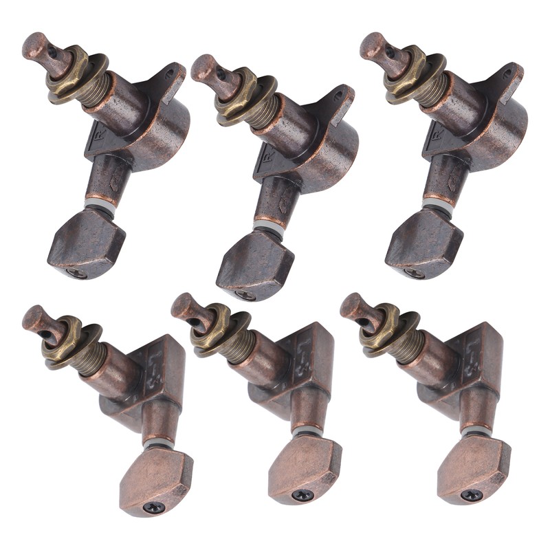6Pcs Guitar Locking Tuners Tuning Pegs for Full Enclosed Electric