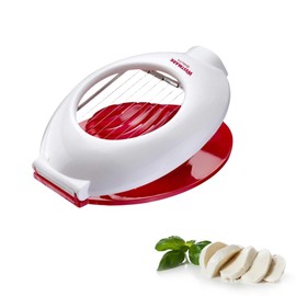 Westmark 11642260 17 x 13 x 3.1 cm Caprese Mozzarella Cutter / Divider Individually Tensioned Stainless Steel Plastic Stainless Steel Red / White