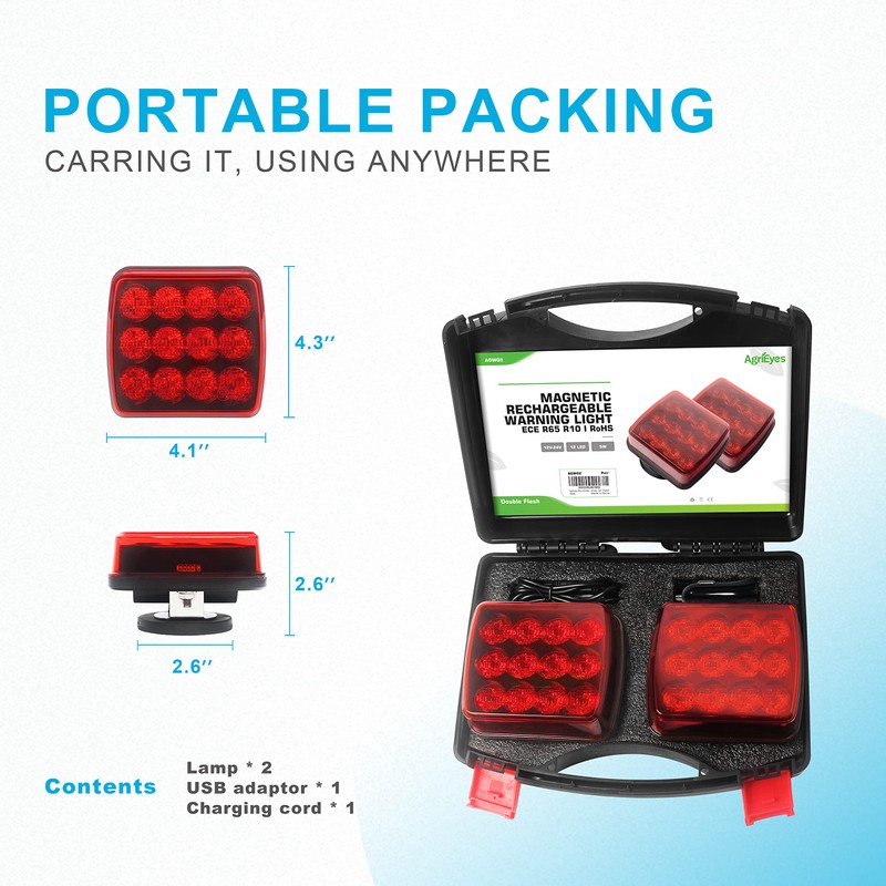 Agrieyes Red Electric Light, Waterproof, High Brightness, Longer Lasting Power,