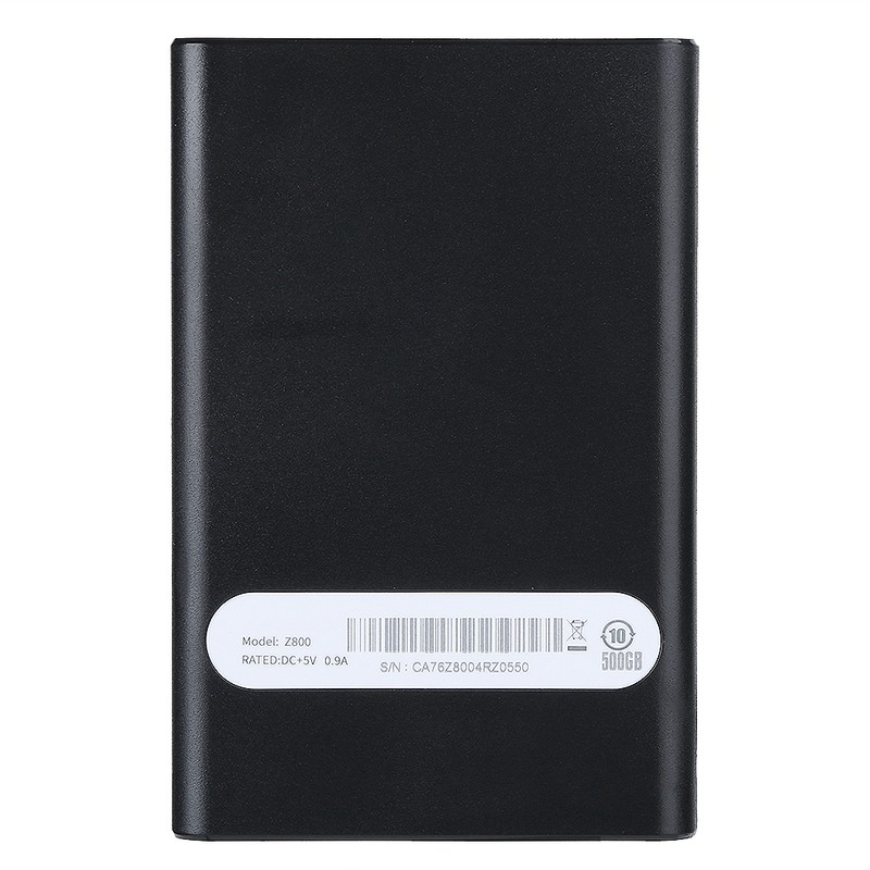 Mobile HDD HighSpeed SATA 500G USB3.0 LED ABS Portable Hard