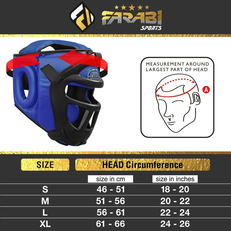 Farabi Sports Krav MAGA Head Guard Front Bar Grill Protector