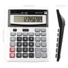 HIHUHEN Large Electronic Calculator Counter Solar & Battery Power 12