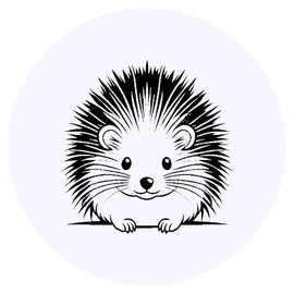 Azeeda 24 x 'Langschwanz-Stachelschwein' Aufkleber - für Basteln, Scrapbooking und Etikettierung (SK00068439)