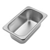 ZONADAH Stainless Steel Steam Hotel Pan 1/9 Size with Lid