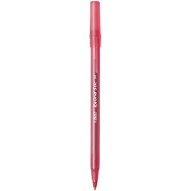 BIC Round Stic Xtra Life Ballpoint Pen, Medium Point (1.0mm) -- Pack of 36 Red Pens