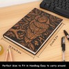 Millya Faux Leather Hardcover Notebook Owl Pattern Embossed Travel Journal